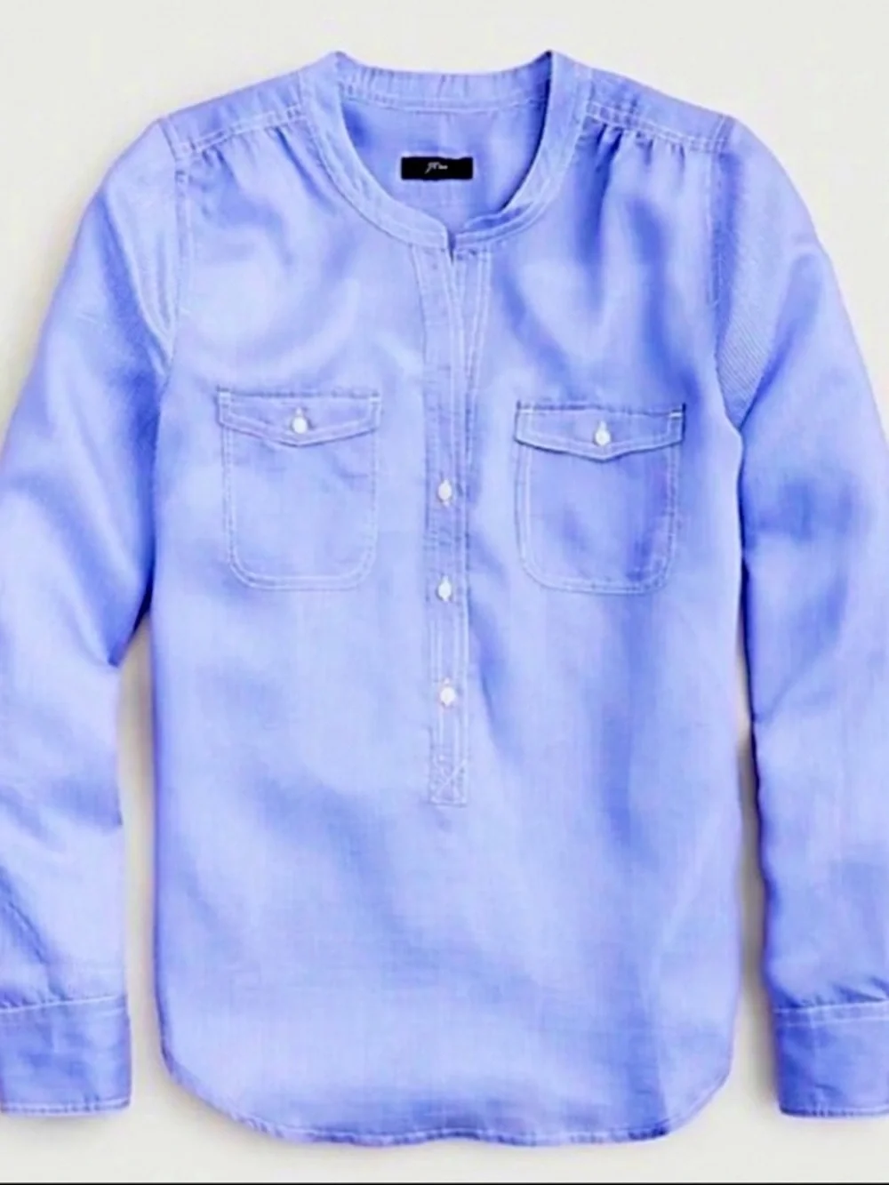NWT J. Crew Classic Stripe Popover Shirt